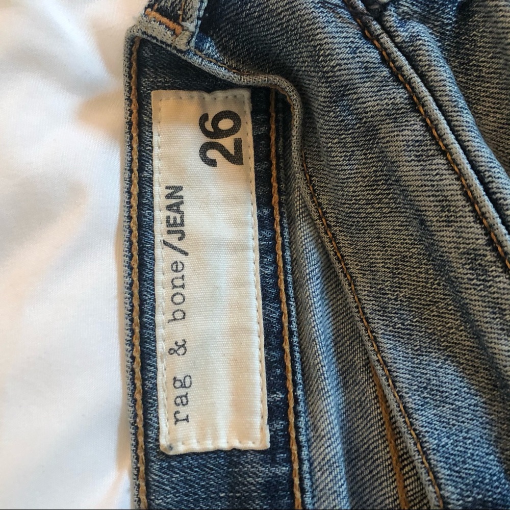 Rag and bone distressed boyfriend jeans